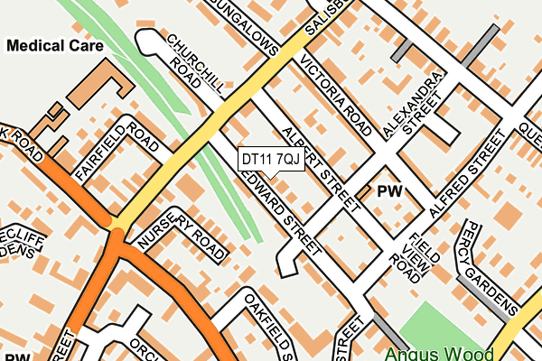 DT11 7QJ map - OS OpenMap – Local (Ordnance Survey) DT11 7QJ map - OS OpenMap – Local (Ordnance Survey)