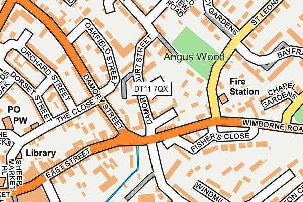 DT11 7QX map - OS OpenMap – Local (Ordnance Survey) DT11 7QX map - OS OpenMap – Local (Ordnance Survey)