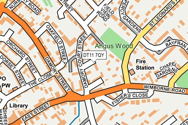 DT11 7QY map - OS OpenMap – Local (Ordnance Survey) DT11 7QY map - OS OpenMap – Local (Ordnance Survey)