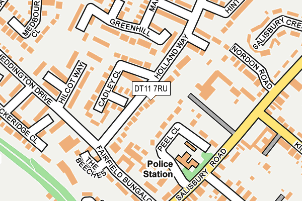 DT11 7RU map - OS OpenMap – Local (Ordnance Survey) DT11 7RU map - OS OpenMap – Local (Ordnance Survey)
