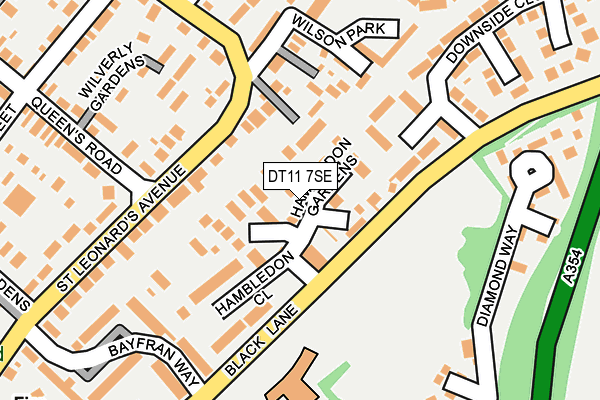 DT11 7SE map - OS OpenMap – Local (Ordnance Survey) DT11 7SE map - OS OpenMap – Local (Ordnance Survey)