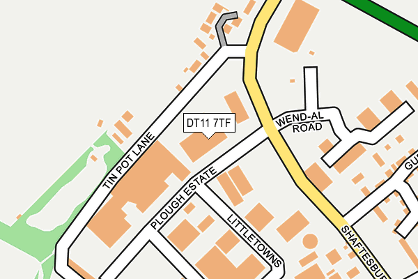 DT11 7TF map - OS OpenMap – Local (Ordnance Survey) DT11 7TF map - OS OpenMap – Local (Ordnance Survey)