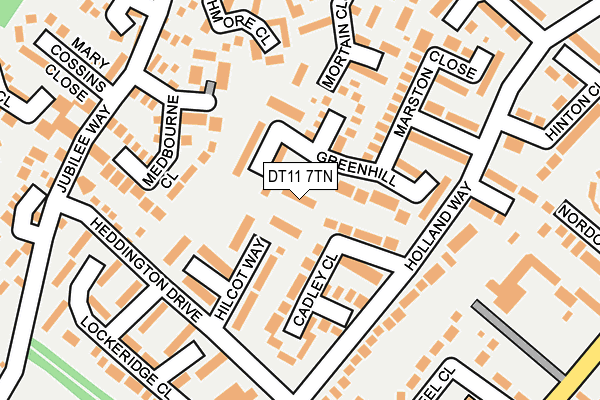 DT11 7TN map - OS OpenMap – Local (Ordnance Survey) DT11 7TN map - OS OpenMap – Local (Ordnance Survey)