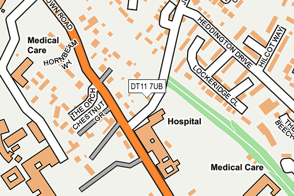 DT11 7UB map - OS OpenMap – Local (Ordnance Survey) DT11 7UB map - OS OpenMap – Local (Ordnance Survey)