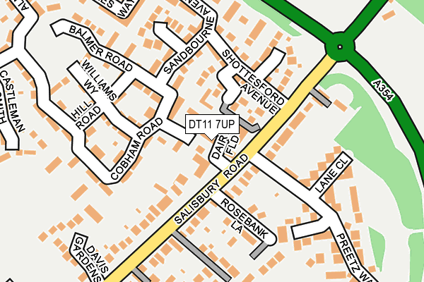 DT11 7UP map - OS OpenMap – Local (Ordnance Survey) DT11 7UP map - OS OpenMap – Local (Ordnance Survey)