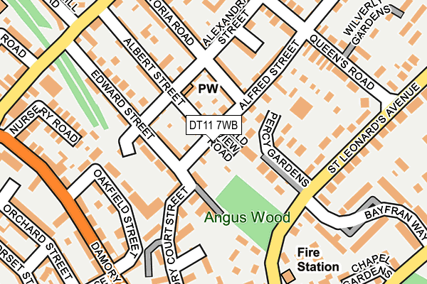 DT11 7WB map - OS OpenMap – Local (Ordnance Survey) DT11 7WB map - OS OpenMap – Local (Ordnance Survey)