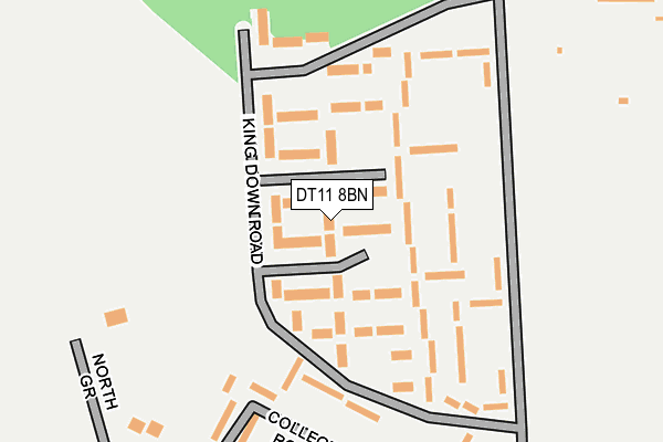 DT11 8BN map - OS OpenMap – Local (Ordnance Survey) DT11 8BN map - OS OpenMap – Local (Ordnance Survey)
