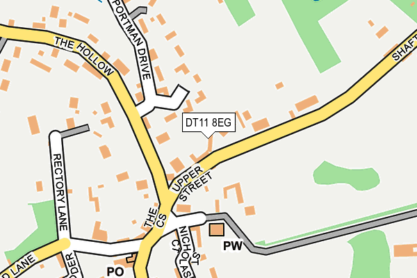 DT11 8EG map - OS OpenMap – Local (Ordnance Survey) DT11 8EG map - OS OpenMap – Local (Ordnance Survey)