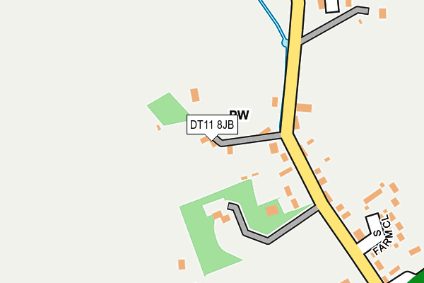 DT11 8JB map - OS OpenMap – Local (Ordnance Survey) DT11 8JB map - OS OpenMap – Local (Ordnance Survey)