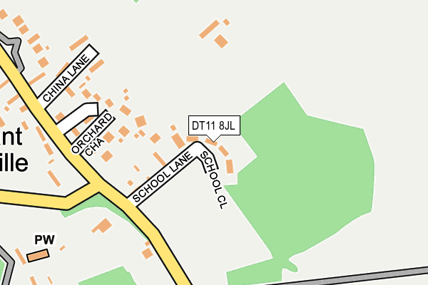 DT11 8JL map - OS OpenMap – Local (Ordnance Survey) DT11 8JL map - OS OpenMap – Local (Ordnance Survey)