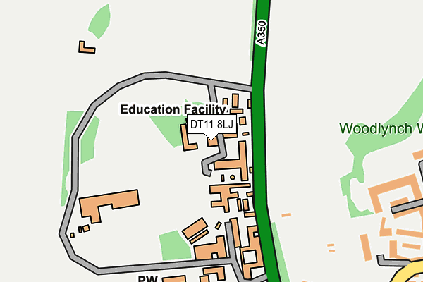 DT11 8LJ map - OS OpenMap – Local (Ordnance Survey) DT11 8LJ map - OS OpenMap – Local (Ordnance Survey)
