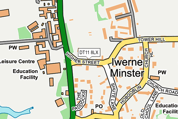 DT11 8LX map - OS OpenMap – Local (Ordnance Survey) DT11 8LX map - OS OpenMap – Local (Ordnance Survey)