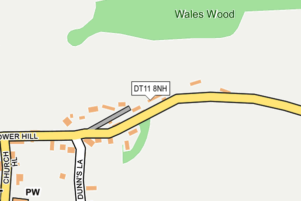 DT11 8NH map - OS OpenMap – Local (Ordnance Survey) DT11 8NH map - OS OpenMap – Local (Ordnance Survey)