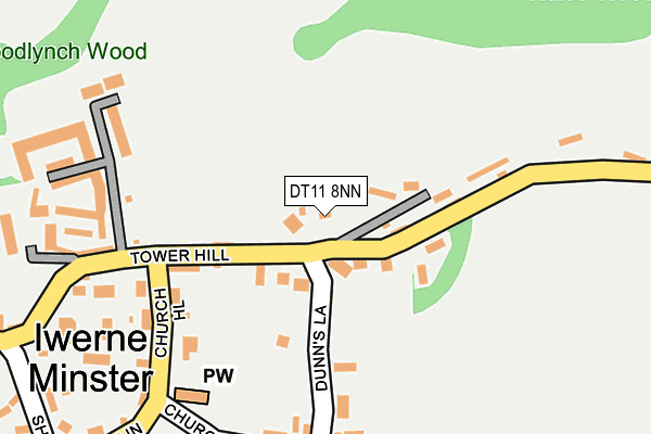 DT11 8NN map - OS OpenMap – Local (Ordnance Survey) DT11 8NN map - OS OpenMap – Local (Ordnance Survey)