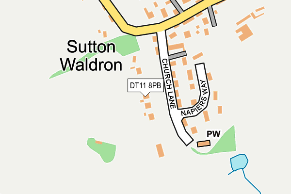 DT11 8PB map - OS OpenMap – Local (Ordnance Survey) DT11 8PB map - OS OpenMap – Local (Ordnance Survey)