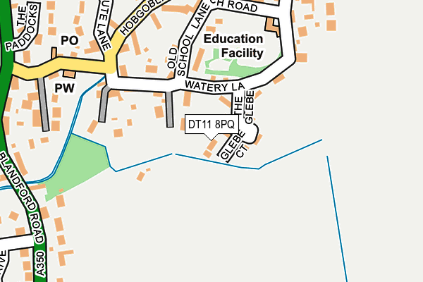 DT11 8PQ map - OS OpenMap – Local (Ordnance Survey) DT11 8PQ map - OS OpenMap – Local (Ordnance Survey)
