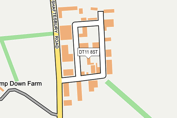DT11 8ST map - OS OpenMap – Local (Ordnance Survey) DT11 8ST map - OS OpenMap – Local (Ordnance Survey)