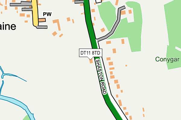 DT11 8TD map - OS OpenMap – Local (Ordnance Survey) DT11 8TD map - OS OpenMap – Local (Ordnance Survey)
