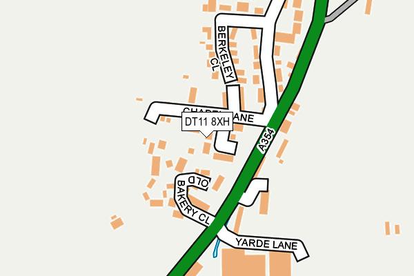 DT11 8XH map - OS OpenMap – Local (Ordnance Survey)