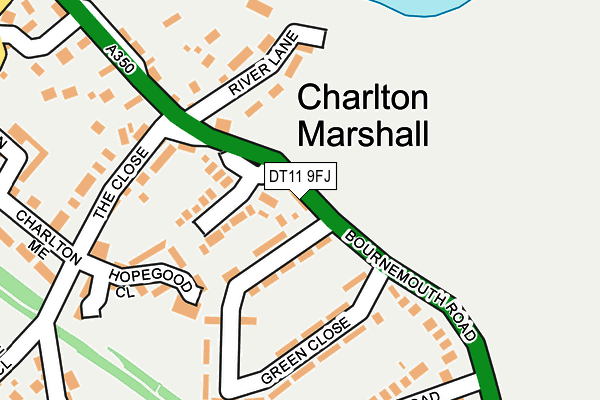 DT11 9FJ map - OS OpenMap – Local (Ordnance Survey) DT11 9FJ map - OS OpenMap – Local (Ordnance Survey)