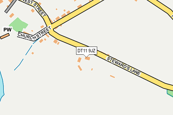 DT11 9JZ map - OS OpenMap – Local (Ordnance Survey) DT11 9JZ map - OS OpenMap – Local (Ordnance Survey)