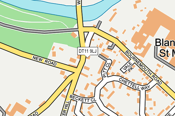 DT11 9LJ map - OS OpenMap – Local (Ordnance Survey) DT11 9LJ map - OS OpenMap – Local (Ordnance Survey)