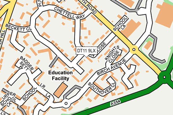 DT11 9LX map - OS OpenMap – Local (Ordnance Survey) DT11 9LX map - OS OpenMap – Local (Ordnance Survey)