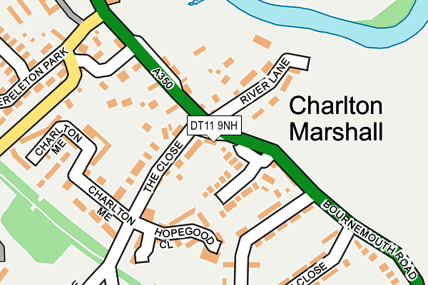 DT11 9NH map - OS OpenMap – Local (Ordnance Survey) DT11 9NH map - OS OpenMap – Local (Ordnance Survey)