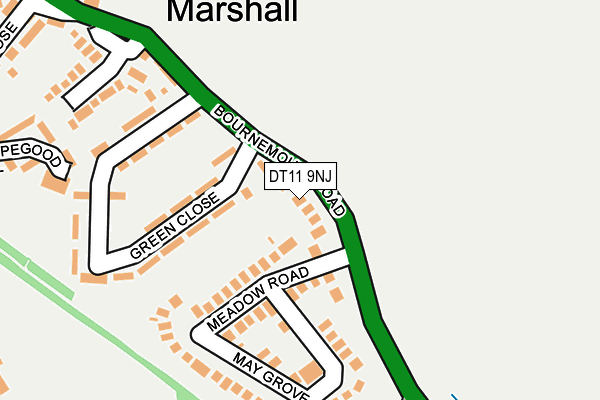 DT11 9NJ map - OS OpenMap – Local (Ordnance Survey) DT11 9NJ map - OS OpenMap – Local (Ordnance Survey)