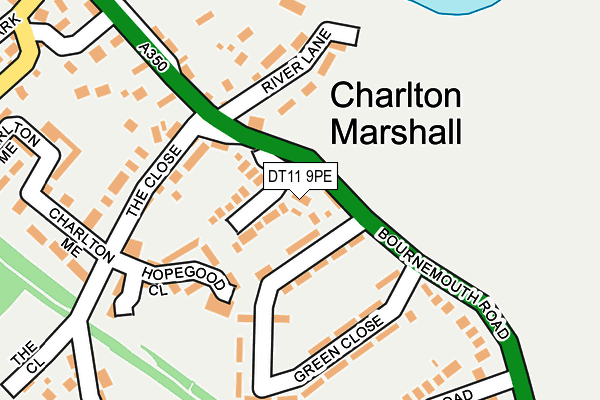 DT11 9PE map - OS OpenMap – Local (Ordnance Survey) DT11 9PE map - OS OpenMap – Local (Ordnance Survey)