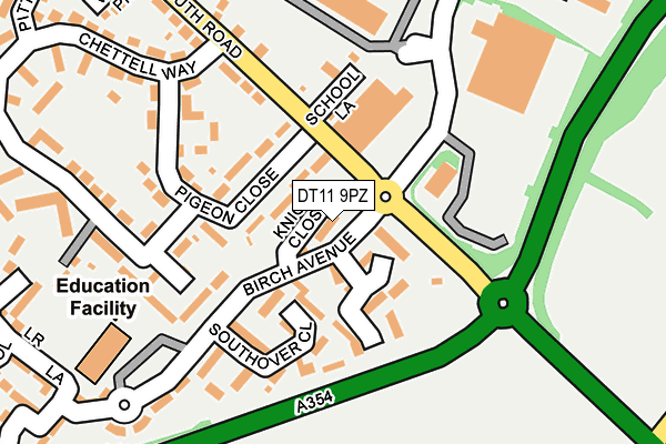 DT11 9PZ map - OS OpenMap – Local (Ordnance Survey) DT11 9PZ map - OS OpenMap – Local (Ordnance Survey)