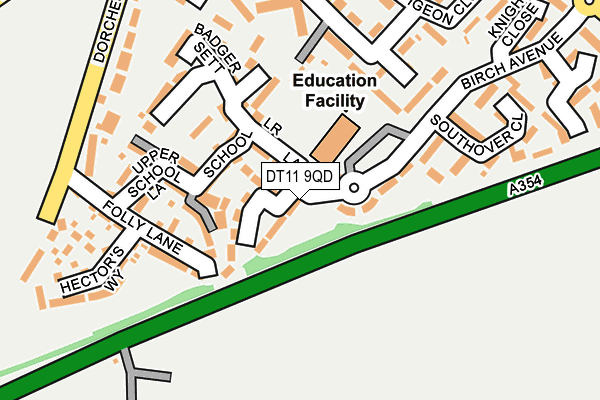 DT11 9QD map - OS OpenMap – Local (Ordnance Survey) DT11 9QD map - OS OpenMap – Local (Ordnance Survey)