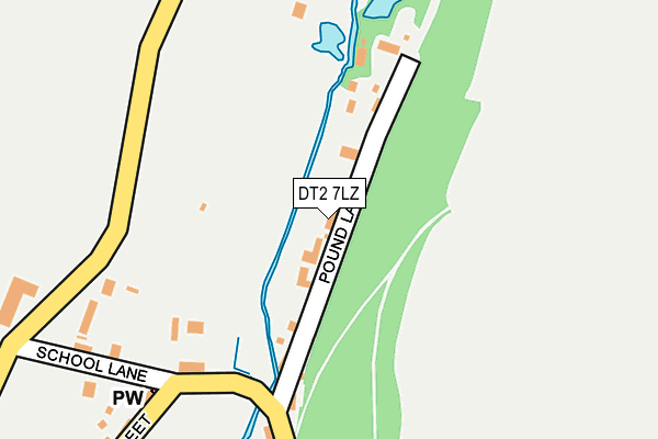 DT2 7LZ map - OS OpenMap – Local (Ordnance Survey) DT2 7LZ map - OS OpenMap – Local (Ordnance Survey)