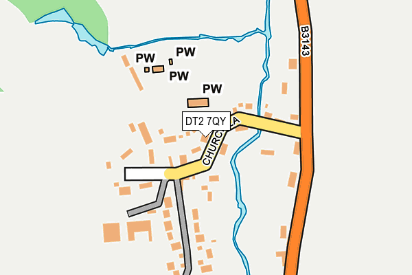 DT2 7QY map - OS OpenMap – Local (Ordnance Survey) DT2 7QY map - OS OpenMap – Local (Ordnance Survey)