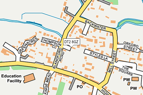 DT2 8GZ map - OS OpenMap – Local (Ordnance Survey) DT2 8GZ map - OS OpenMap – Local (Ordnance Survey)