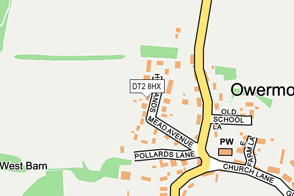 DT2 8HX map - OS OpenMap – Local (Ordnance Survey) DT2 8HX map - OS OpenMap – Local (Ordnance Survey)