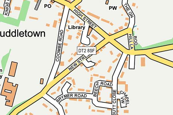 DT2 8SF map - OS OpenMap – Local (Ordnance Survey) DT2 8SF map - OS OpenMap – Local (Ordnance Survey)