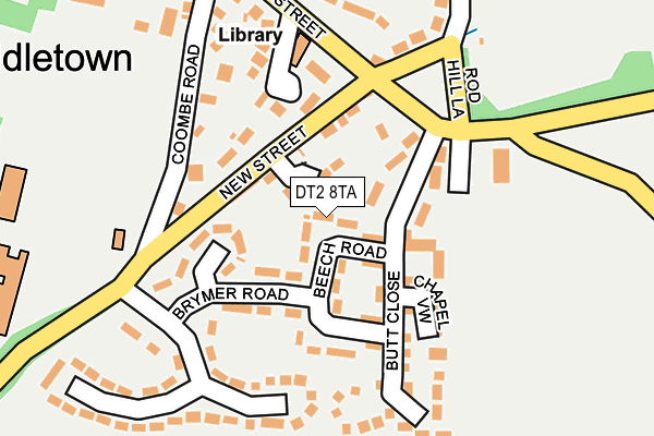 DT2 8TA map - OS OpenMap – Local (Ordnance Survey) DT2 8TA map - OS OpenMap – Local (Ordnance Survey)