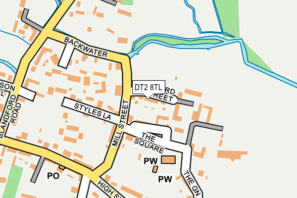 DT2 8TL map - OS OpenMap – Local (Ordnance Survey) DT2 8TL map - OS OpenMap – Local (Ordnance Survey)