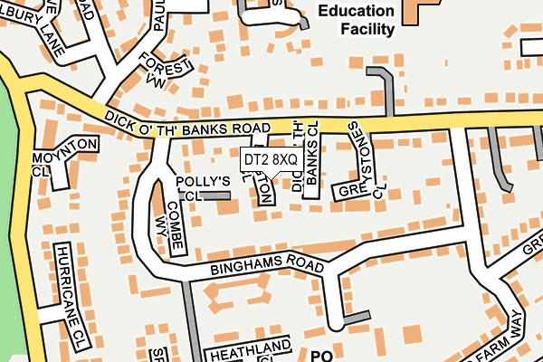 DT2 8XQ map - OS OpenMap – Local (Ordnance Survey) DT2 8XQ map - OS OpenMap – Local (Ordnance Survey)