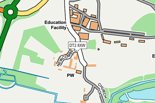 DT2 8XW map - OS OpenMap – Local (Ordnance Survey) DT2 8XW map - OS OpenMap – Local (Ordnance Survey)