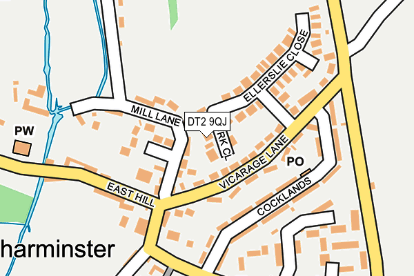 DT2 9QJ map - OS OpenMap – Local (Ordnance Survey) DT2 9QJ map - OS OpenMap – Local (Ordnance Survey)