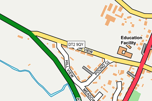 DT2 9QY map - OS OpenMap – Local (Ordnance Survey) DT2 9QY map - OS OpenMap – Local (Ordnance Survey)