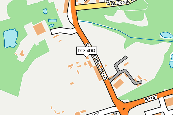 DT3 4DQ map - OS OpenMap – Local (Ordnance Survey) DT3 4DQ map - OS OpenMap – Local (Ordnance Survey)