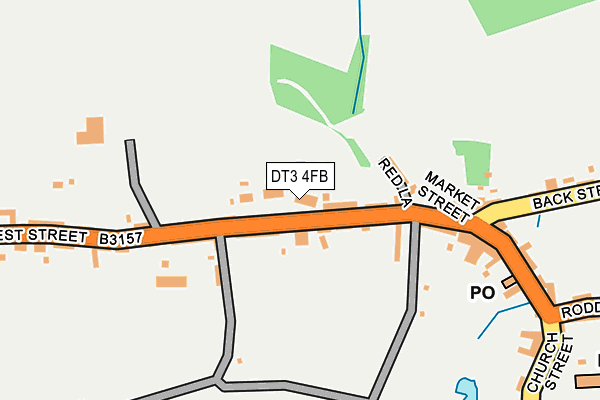 DT3 4FB map - OS OpenMap – Local (Ordnance Survey) DT3 4FB map - OS OpenMap – Local (Ordnance Survey)