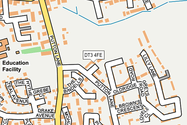 DT3 4FE map - OS OpenMap – Local (Ordnance Survey) DT3 4FE map - OS OpenMap – Local (Ordnance Survey)