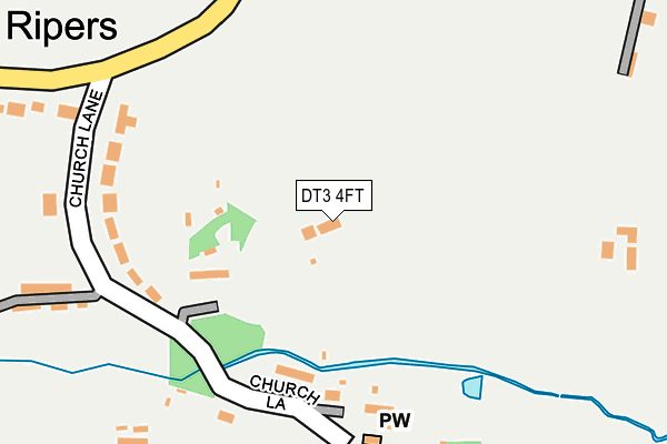 DT3 4FT map - OS OpenMap – Local (Ordnance Survey) DT3 4FT map - OS OpenMap – Local (Ordnance Survey)