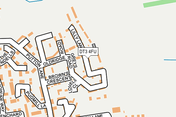 DT3 4FU map - OS OpenMap – Local (Ordnance Survey) DT3 4FU map - OS OpenMap – Local (Ordnance Survey)