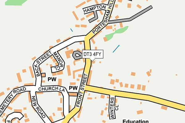 DT3 4FY map - OS OpenMap – Local (Ordnance Survey) DT3 4FY map - OS OpenMap – Local (Ordnance Survey)