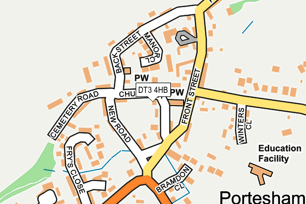 DT3 4HB map - OS OpenMap – Local (Ordnance Survey) DT3 4HB map - OS OpenMap – Local (Ordnance Survey)